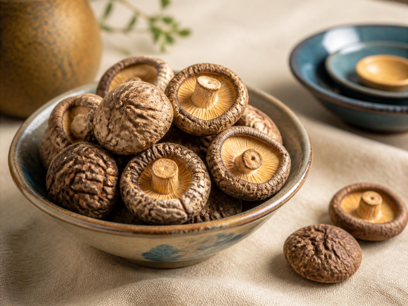 Whole dried caps, export grade