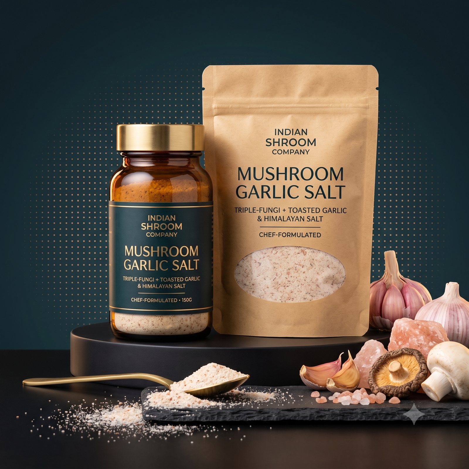 Mushroom garlic salt