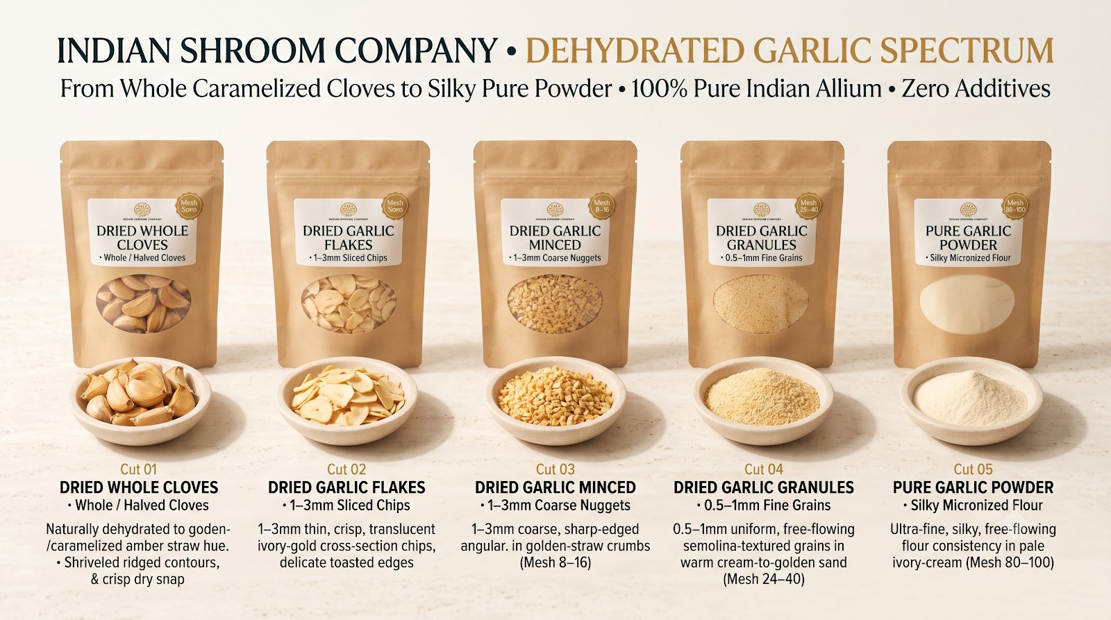 All dried garlic products