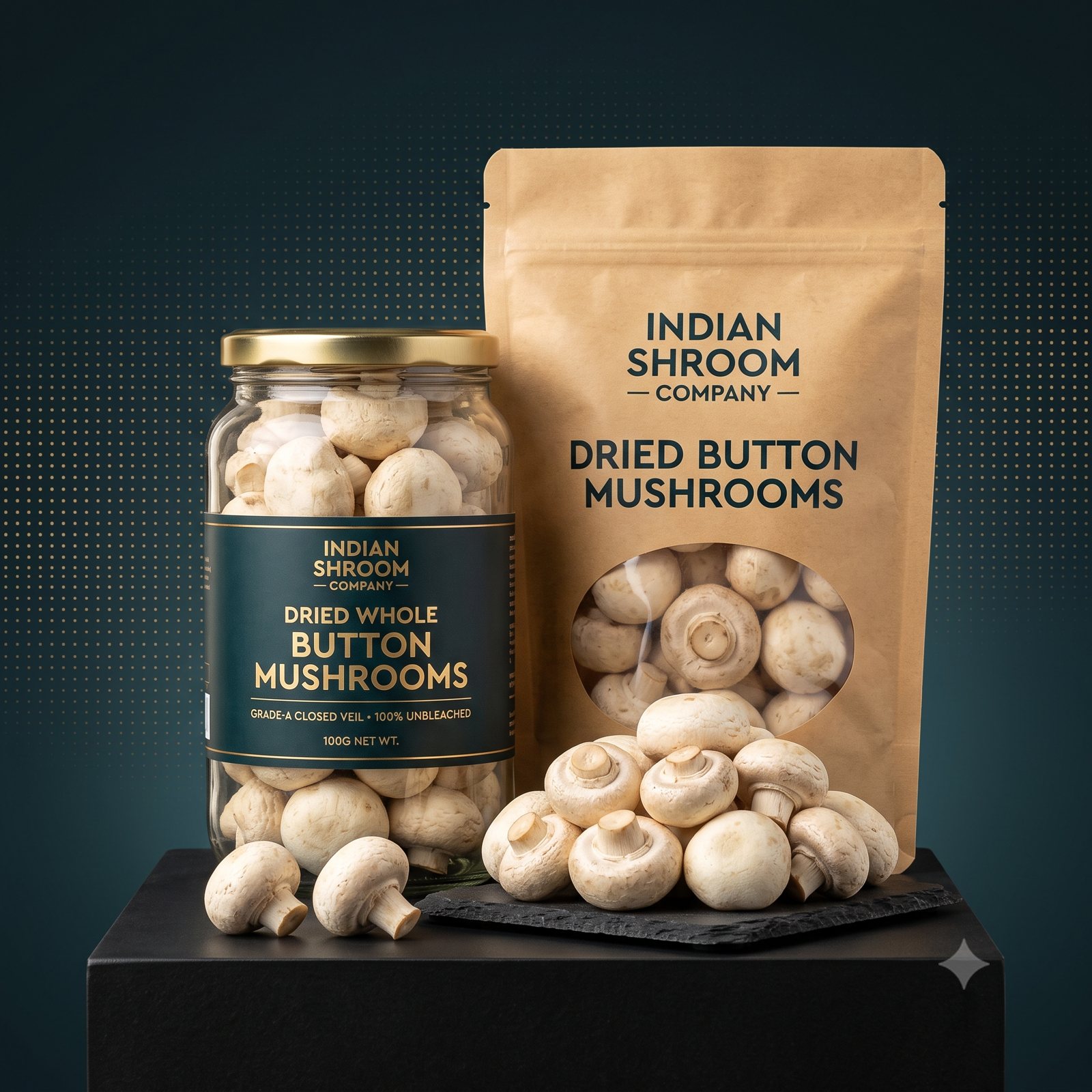 Button mushroom flakes