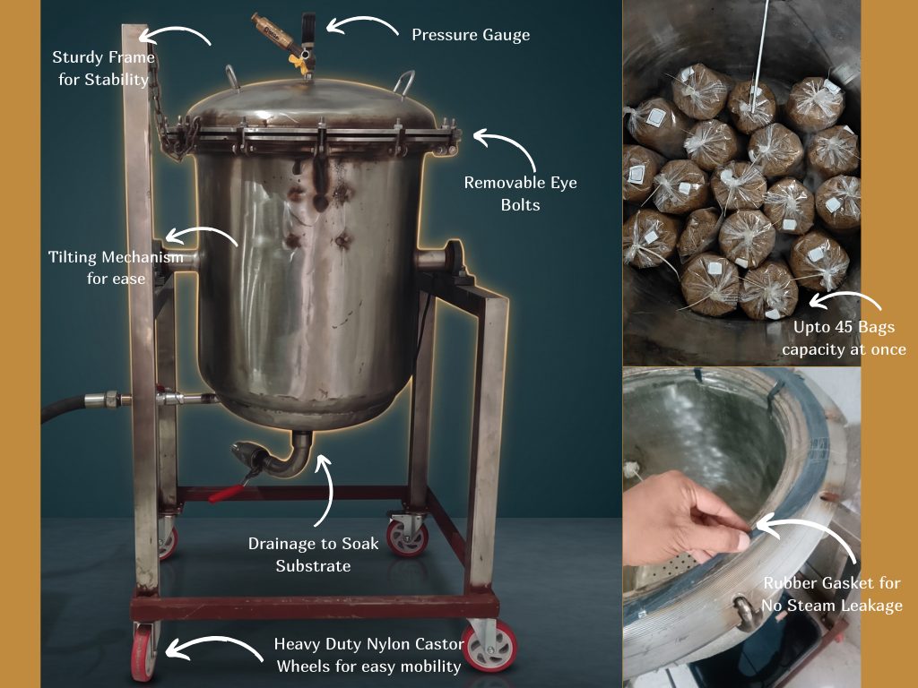 AIOP All-in-one Pasteuriser with labelled features