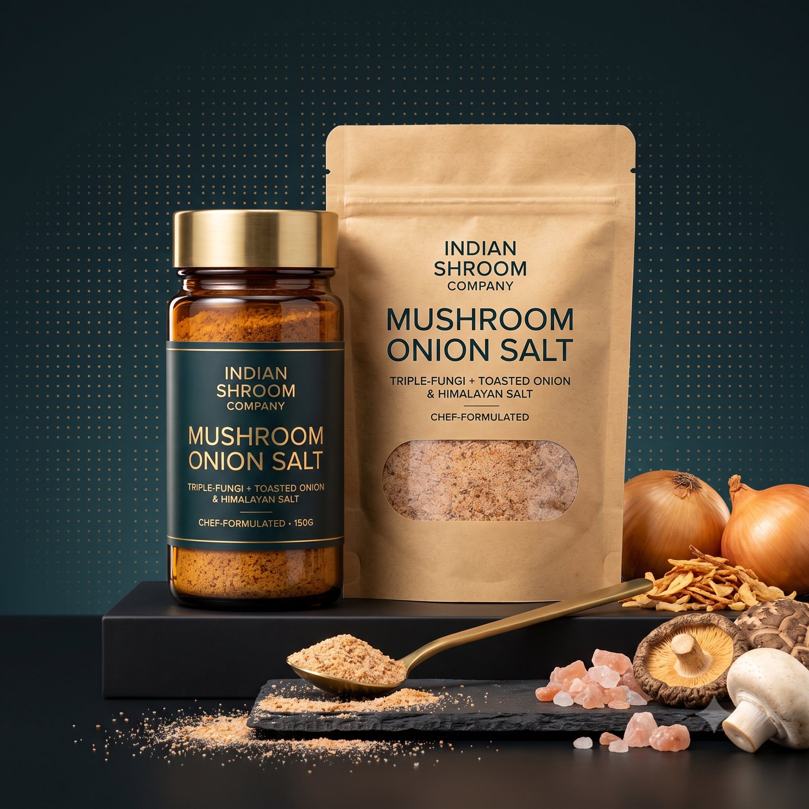 Mushroom onion salt