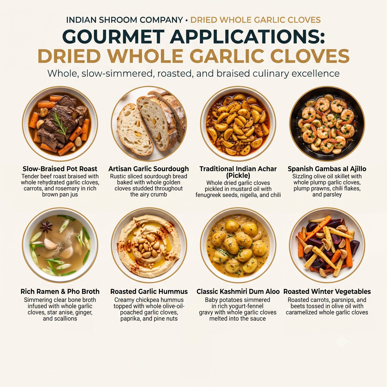 Dehydrated garlic granules
