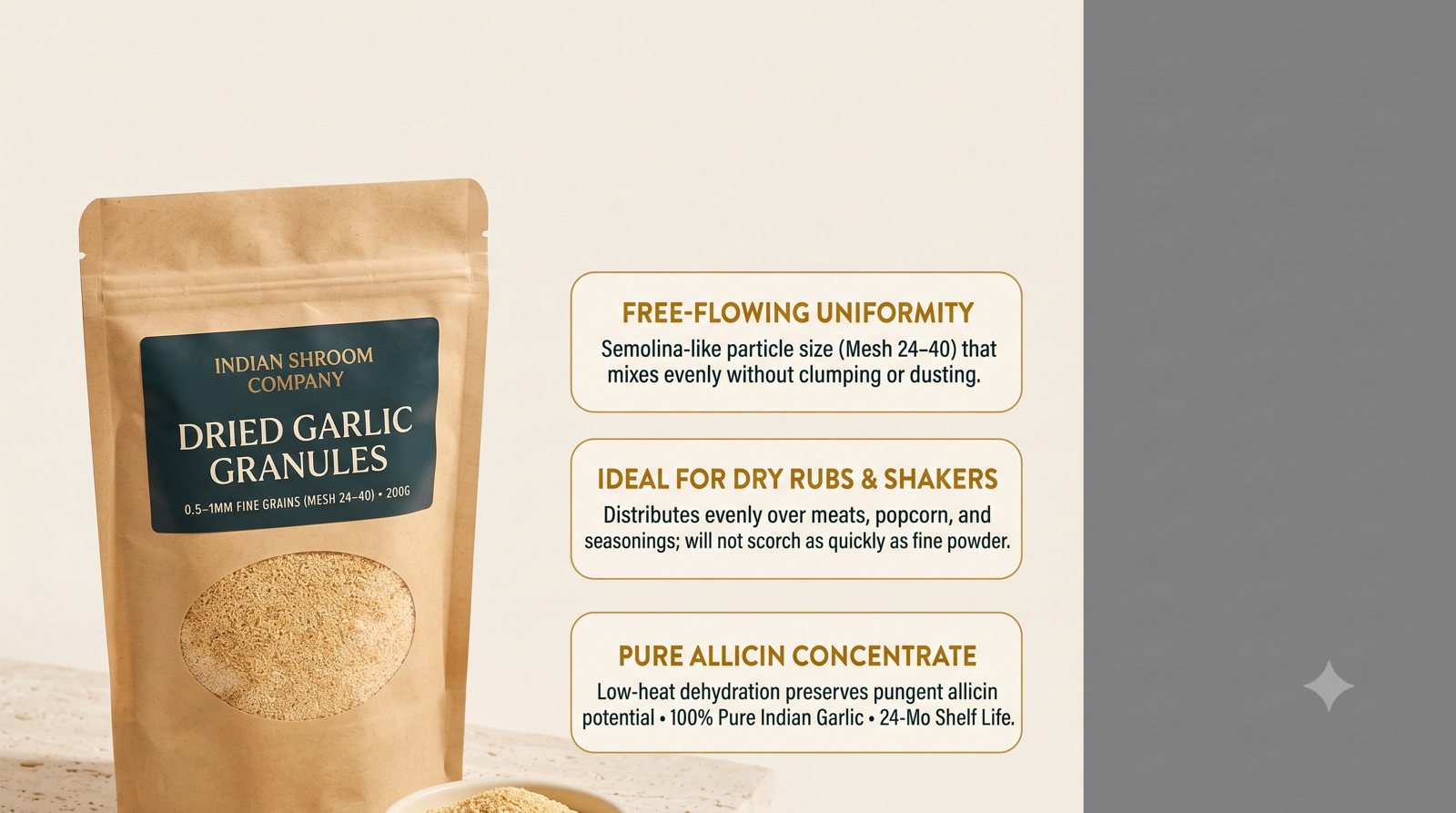 Pure mushroom powder range