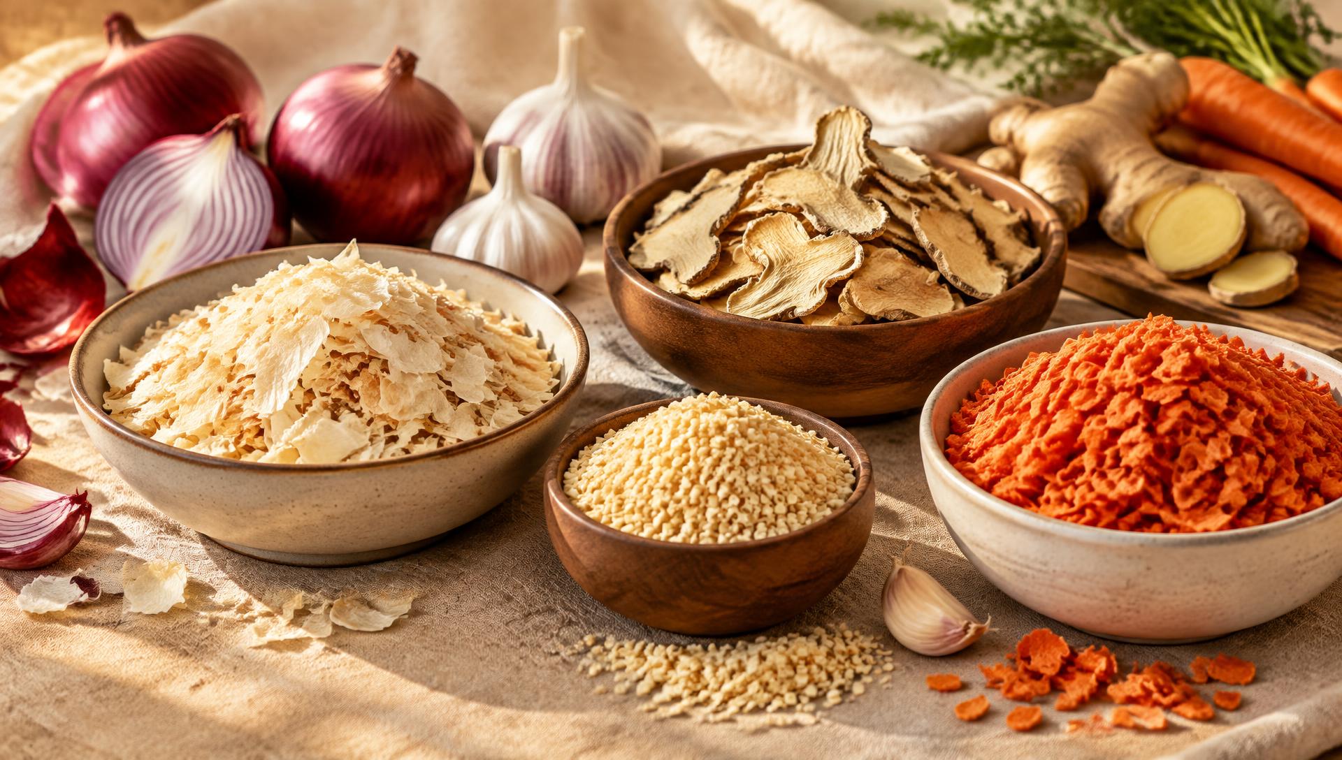 Dehydrated vegetable range — directly sourced from Indian farms